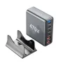 [GaN Tech] Bakeey YMX-470W 470W 6-Port USB PD Charger 2USB-A+4USB-C PD QC Fast Charging Desktop Charging Station EU Plug US Plug for iPhone 16 15 Pro 14 13 12 for Huawei Pura X for Xiaomi 15 Ultra for Samsung Galaxy S25 Ultra