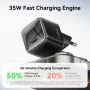 [GaN Tech] KUULAA KL-CD73 35W 1-Port USB PD Charger USB-C PD Fast Charging Wall Charger Adapter EU Plug US Plug for iPhone 16 16 Pro 15 14 13 Pro Max for Huawei Pura X for Xiaomi 15pro