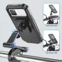 Waterproof Motorcycle Bike Mobile Phone Holder Magnetic Universal Bicycle GPS 360° Swivel Adjustable Motorcycle Cellphone Holder