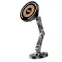 Strong Magnetic Phone Holder Car Stand Foldable Alloy Car Phone Holder Stand Magnet Car Mobile Bracket for iPhone 16 16 Pro for Samsung Galaxy S25 Ultra for Xiaomi 15pro