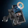 T9 Car Wireless Charging Holder 15W Fast Wireless Charger Auto Clamping Infrared Sensor 360° Adjustable RGB Lighting Aviation Alloy Air Vent Mount Stand for iPhone Samsung Xiaomi