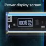K32 100W 10000mAh/20000mAh Şeffaf Powerbank LED Ekranlı Harici Pil Güç Kaynağı 2 Giriş ve 3 Çıkış Desteği PD/QC/AFC/SCP Hızlı Şarj iPhone 16, 16 Pro, 15, 14, 13 Pro Max için Xiaomi 15pro, Samsung Galaxy S25 Ultra için