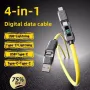 Multifunctional 4 in 1 Fast Charging USB Type C Cable for Phone Xiaomi High-Speed Data Transfer Micro USB Adapter