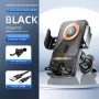 F18 15W Auto Clamping Wireless Car Charger Adapter Super Fast Charging Air Vent Car Phone Holder for iPhone 16 15 Pro Max for Samsung Galaxy S25 Pro for Huawei Pura X