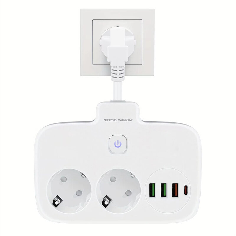 White with 1 on/off Switch