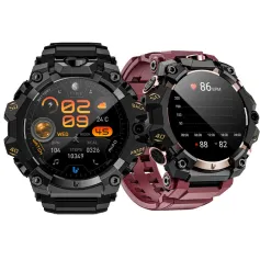 LOKMAT APPLLP 2 PRO 1.508-inch AMOLED Android Smart Watch 2G 4G RAM 16G 64G ROM Built-in 2MP+8MP Dual Camera Heart Rate Blood Oxygen Monitor Breathing Training NFC GPS Function 1150mAh Large Battery Multi-sport Modes Music Playback Smart Watch