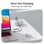 [GaN Tech] Bakeey 140W 5-Port USB PD Charger Desktop Charging Station with 15W Wireless Charger Fast Wireless Charging Dock for Smart Phones for iPhone 15 14 13 Pro for Samsung for Xiaomi for Laptop Tablet