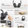 MINISOG90 bluetooth Headphone with LCD Touch Screen Foldable ANC Headset HiFi Sound AptXs-Adaptive 46H Playback Wireless Headphones