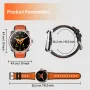 Weofly Vives 1.43inch AMOLED Display AI Voice Assistant bluetooth Call Heart Rate Blood Oxygen Monitor Sleep Monitoring Stress Tracking Female Health Breathing Exercise Multi-sport Modes IP68 Waterproof Smart Watch