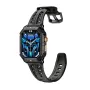 FOSSiBOT VIRAN X1 2.13inch AMOLED Display Barometer Compass 100 Days Standby bluetooth Call Heart Rate Blood Pressure Blood Oxygen Monitor Breath Training Female Health Sleep Monitoring Barometer Compass Multi-sport Modes Music Playback Smart Watch