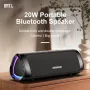 XDOBO BMTL 20W Bluetooth-högtalare Bärbar högtalare Dubbla 52mm-element Dubbla basmembran RGB-ljus TWS 2500mAh Handsfree-samtal IPX6 Vattentät Trådlösa högtalare för utomhusbruk
