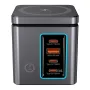 [GaN Tech] Blitzwolf BW-i113 105W 6-in-1 Desktop Charging Station with Wireless Charger PD QC Fast Charging with LED Light EU Plug for iPhone 16 16 Pro 15 14 13 Pro Max for iPad Pro for Macbook Pro for Airpods for Apple Watch
