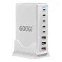 [GaN Tech]Bakeey YMX-600W 600W 8 Portlu USB PD Şarj Cihazı 5USB-C+3USB-A QC PD3.1 Hızlı Şarj Masaüstü Şarj İstasyonu AB Fişi ABD Fişi iPhone 16 15 Plus 14 13 12 Pro için Huawei Mate XT için Xiaomi 15pro için Oppo A5 Pro için