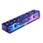 SOAIY SH01 80W Computer Soundbar Wireless bluetooth Speaker 6 Full-frequency Speakers 2 Bass Diaphragm RGB Light 4000mAh Battery LED Display Support USB TF Card AUX Playback Desktop Soundbar with Detachable Microphone