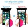 Fonken IPX8 Waterproof Phone Case with Lanyard Full Touch Screen Clear Dry Bag for Up to 6.5 Inch Phones Swimming Beach Snorkeling Underwater Photography Protection