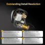 KZ AS10 PRO Wired Earphone 5BA IEMs Bass Stereo HiFi Monitor with Silver-plated Detachable Audio Cable 3.5mm Jack Earbuds Headphones