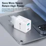 [GaN Tech] BK312 35W 2-Port USB PD Charger USB-A+USB-C PD QC3.0 PPS Fast Charging Wall Charger Adapter EU Plug for iPhone 15 14 13 for Xiaomi 14pro for Huawei Mate60 Pro for Samsung Galaxy S24