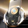 X18 15W Wireless Charging Car Phone Holder Infrared Sensing Automatic Opening and Closing 90° Rotation AI Smart Chip Fast Charging Holder Car Phone Holder