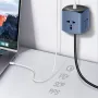 LDNIO SC3319 10A 2500W Cube Power Socket with 3AC Outlets+USB-A+2USB-C PD3.0 2.0 QC4+ 3.0 2.0 AFC FCP SCP PPS BC1.2 Fast Charging Desktop Charging Station EU Plug US Plug for iPhone 16 16 Pro 15 14 13 Pro Max for Xiaomi 15pro for Samsung Galaxy Z Fold6
