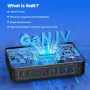 [GaN Tech] 300W 8-Port USB PD Charger 5USB-C+3USB-A QC PD Fast Charging Desktop Charging Station EU Plug for iPhone 16 15 Pro 14 13 Pro Max 12 for Huawei Pura X for Samsung Galaxy S25 Ultra for Xiaomi 15pro