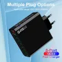 BK318 65W 8-Port USB Charger 8USB-A QC3.0 4.0+ PPS AFC FCP SCP SSCP Fast Charging Wall Charger Adapter EU Plug US Plug for iPhone 16 16Pro 15 14 13 Pro Max for Huawei Mate XT for Xiaomi 15pro