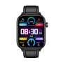 ET570 1.96inch HD Screen bluetooth Call ECG Heart Rate Blood Pressure Blood Oxygen Monitor Noninvasive Blood Glucose Measurement Uric Acid Blood Lipid Testing BMI Body Fat Sleep Monitoring Multi-sport Modes Music Playback IP68 Waterproof Smart Watch