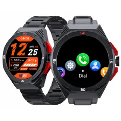 LOKMAT COMET2 PRO 1.46inch HD Screen bluetooth Call Heart Rate Blood Pressure Blood Oxygen Monitor Women's Health Sleep Monitoring Multi-sport Modes Music Playback 5ATM Waterproof Smart Watch