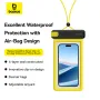 Baseus BS-PG030 Clip-on Air-Bag Waterproof Phone Pouch IPX8 Waterproof Responsive Touch Control Clear Phone Bag for Underwater Photography