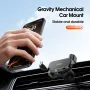 LDNIO MG13 Gravity Mechanical Car Phone Holder Car Air Vent Navigation Mount Stand 360° Rotation Stand for iPhone 16 16 Pro 15 15 Plus 14 13 for HUAWEI for SAMSUNG for XIAOMI
