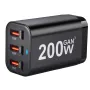 [GaN Tech]Bakeey 200W 6-Port USB PD Charger 3USB-A+3USB-C Fast Charging Desktop Charging Station EU Plug US Plug for iPhone 15 14 13 for Huawei Pura 70 Ultra for Xiaomi Civi 4 Pro for Samsung Galaxy S24
