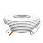 6 А 66 Вт USB-A to Type-C Удлиненный кабель Быстрая зарядка Передача данных Медная жила Линия 1М/2М/3М/5М/6М/8М/10М/12М длинная для iPhone 15 15 Plus для Huawei Pura 70 Ultra для Xiaomi Civi4 Pro