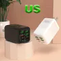 150W 6 Portlu 4USB+2PD Çok Portlu 5V 2.4A Hızlı Şarj Cihazı Duvar Şarj Adaptörü AB Fişi iPhone 13 14 14Pro için Redmi K60 için Huawei Mate50 için Samsung Galaxy S23 için