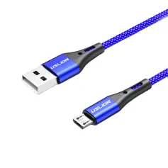 USLION 3A USB-A do Micro USB Kabel QC2.0 QC3.0 Szybkie ładowanie Transmisja danych Nylonowa plecionka Rdzeń Żyłka 0,5M/1M/2M Długość do Oneplus 7 Huawei P30 MI9 S10 S10+