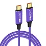 5A 240W USB-C to USB-C Cable PD QC3.0 Fast Charging Data Transmission Tinned Copper Core Line 1M/2M Long for iPhone 16 16 Pro 15 Pro Max for Huawei Pura X for Xiaomi 15pro for Samsung Galaxy S25 Ultra
