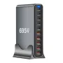 [GaN Tech] Bakeey YMX-695W 695W 10-Port USB PD Charger 5USB-A+5USB-C PD QC Fast Charging Desktop Charging Station EU Plug US Plug for iPhone 16 16 Pro 15 14 13 12 for Huawei Pura X for Xiaomi 15pro for Samusng Galaxy S25 Ultra
