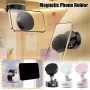 Double Sided Suction Cup Desktop Magnetic Phone Holder Lazy Multi-functional Foldable Storage Holder Vacuum Suction Phone Holder