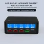 65W 5-Port USB PD Charger 4USB-A+USB-C PD QC3.0 Fast Charging Desktop Charging Station EU Plug for iPhone 15 14 13 for Samsung Galaxy S23 for Huawei Mate60 Pro for Xiaomi 13pro