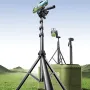 Ugreen LP897 1.75M Telescopic Floor Mobile Phone Stand bluetooth Tripod Selfie Stick Anti-shake Gimbal Aluminum Alloy Mount Stand for Live Streaming Video Shooting