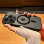 Transparent Magnetic Adsorption Phone Case Full Cover Protection Mobile Phone Case for iPhone 15 15 Plus 15 Pro 15 Pro Max
