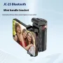 JC-25 Mini Selfie Stick Portable Universal Floor-standing Quadruped Mobile Phone Photography Stand 360° Rotation Artifact with Detachable bluetooth Remote Control