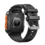 Senbono KT79 1.96inch HD Screen IPX8-3ATM Waterproof SOS Flashlight bluetooth Call Heart Rate Blood Pressure Blood Oxygen Monitor Sleep Monitoring Women's Health Multi-sport Modes Music Playback Smart Watch