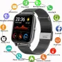 LIGE P8 1.69inch HD Screen bluetooth Call Heart Rate Blood Pressure SpO2 Monitor Sleep Monitoring Multi-sport Modes Music Playback IP67 Waterproof Smart Watch