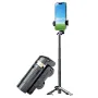JC-25 Mini Selfie Stick Portable Universal Floor-standing Quadruped Mobile Phone Photography Stand 360° Rotation Artifact with Detachable bluetooth Remote Control