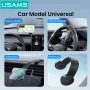USAMS US-ZJ079 Magnetic Car Phone Holder Horizontal/Vertical Switchable Arbitrary Bending Cell Phone Mount Stand for iPhone 16 15 Pro 14 13 12 Pro Max for Huawei Mate XT for Xiaomi 15pro for Oppo A5 Pro