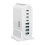 [GaN Tech] Bakeey YMX-958 240W 8-Port USB PD Charger 4USB-A+4USB-C PD QC Fast Charging Desktop Charging Station EU Plug US Plug for iPhone 15 14 13 Pro for Huawei Nova Flip for Samsung Galaxy Z Flip6