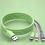 Cáp USB-A sang Micro/iP/Type-C 3 trong 1 đa năng sạc nhanh lõi đồng dài 1,2m cho iPhone 15 14 13 Pro cho Huawei Nova Flip cho Samsung Galaxy Z Flip6 cho Xiaomi Civi 4pro