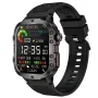 QX11 1.96inch HD Screen bluetooth Call Heart Rate Blood Pressure SpO2 Monitor Breath Training SOS Sleep Monitoring Multi-sport Modes Music Playback 3ATM Waterproof Smart Watch