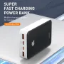 LDNIO PQ27 65W 77Wh 20000mah 77Wh Digital Display Power Bank External Battery Power Supply with 2 Inputs & 3 Outputs Support QC5/4+/3+/3.0 PD3.0 PPS SCP FCP SCP AFC PPS VOOC Fast Charging for iPhone 15 14 13 for Huawei Pura 70 Ultra for Samsung Galaxy S24