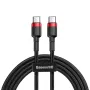 Baseus CafuLe Type-C to Type-C PD 2.0 60W 100W Flash Charging Data Cable For Samsung Galaxy S22 S22 Ultra Galaxy Z Flip 4 For Xiaomi Mi 12T Redmi Note 12 Huawei P50