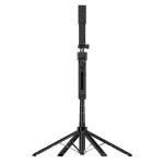 C12 Portable Four-corner Stand 360° Rotation Gimbal AI Facial Tracking Selfie Mount Bracket with Wireless Remote Control for Video Recording and Live Streaming